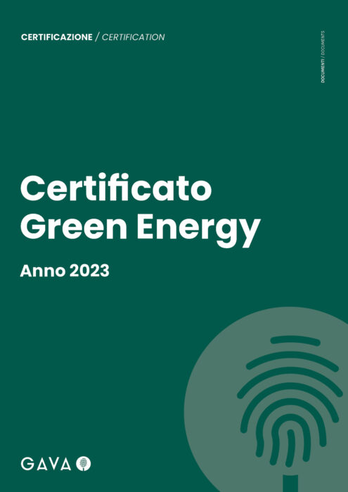 Copertina Certificato Green Energy