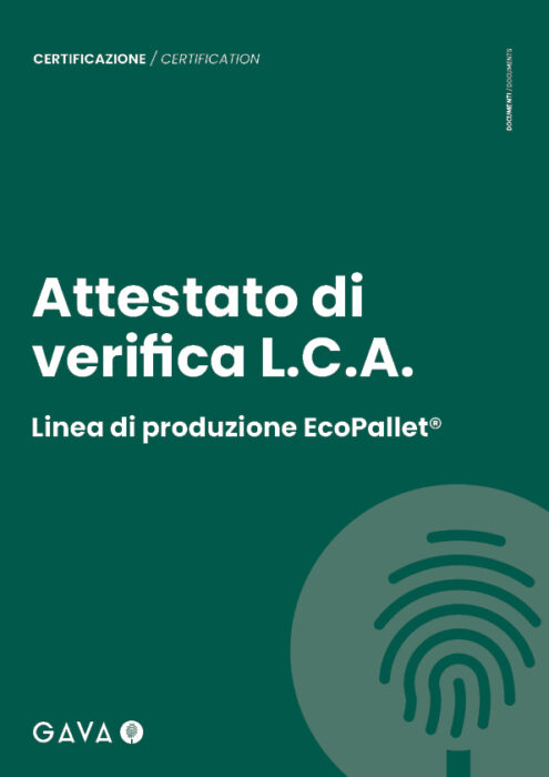 Copertina Attestato di verifica L.C.A. – Linea di produzione EcoPallet®